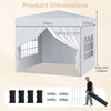 10 X 10 FT Pop up Canopy Tent Outdoor Patio Commercial Sunshade Shelter with 4 Sidewalls-White