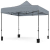 10 x 10 Feet Pop up Canopy Tent with 4 Removable Sidewalls-Grey