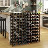 100-Bottle Large Wine Rack Holder with Wall-Anchored Design