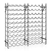 100-Bottle Large Wine Rack Holder with Wall-Anchored Design