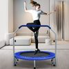 101cm Foldable Trampoline with 4-Level Adjustable Handle for Adults-Blue