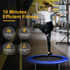 101cm Foldable Trampoline with 4-Level Adjustable Handle for Adults-Blue