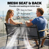 Outsunny 4 Seater Garden Furniture Set with Loveseat, Armchairs, Table, Metal Garden Sofa Set with Breathable Seats, Grey