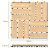 10 PCS Wood Tiles for Terrace and Balcony