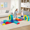 10-Piece Foam Climbing Blocks for Crawling Climbing and Sliding-Green