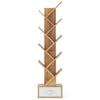 10-Tier Freestanding Tree Bookshelf with Drawer-Beige