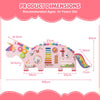 11-in-1 Unicorn Activity Wall Busy Board Panels for Toddlers-Pink