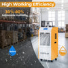 110L/Day Portable Commercial Dehumidifier with Pump Drain Hose-Yellow