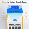 110L/Day Portable Commercial Dehumidifier with Pump Drain Hose-Yellow