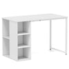 115 CM Computer Desk with 5 Storage Compartments-White
