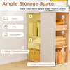 115 CM Computer Desk with 5 Storage Compartments-White