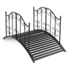 118 cm/101.5 cm Garden Metal Bridge with Dual Patterned Side Rails-M