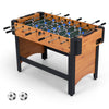 119 CM Competition Full Size Soccer Game Table with 22 Players-Natural