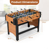 119 CM Competition Full Size Soccer Game Table with 22 Players-Natural