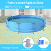 12 Feet Round Outdoor Framed Pool Set with Filter Pump