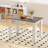 120 CM Dining Table for 4-6 People Wooden Rectangular Table Long Dinner Table-White