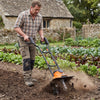 1200W Powerful Foldable Garden Rototiller for Lawn Soil Digging-Orange