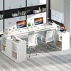 120CM Reversible Corner Writing Desk with 2-Way Cabinet-White