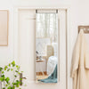 120 x 37 cm Full Length Wall Hanging Mirror with Adjustable Hook-Silver