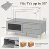 120 cm TV Stand with Compartment for 55-Inch TV-Grey
