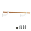 120CM Wall-Mounted Beech Wood Ballet Barre-White