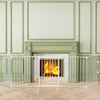 5 Panel Baby Safety Playpen Fireplace Barrier Gate Room Divider-White