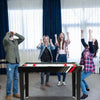 125CM 4-in-1 Multi Games Table with Accessories for Home Play Room-Black