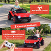 12V Kids Electric Car Licensed Volkswagen with Remote and LED Headlights-Red