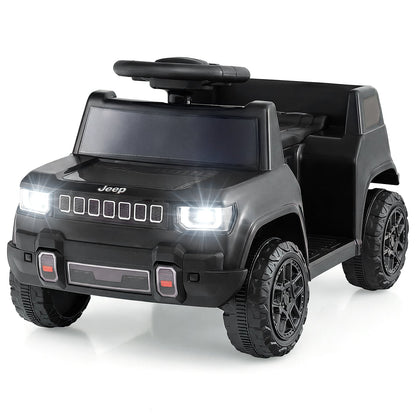12V Kids Ride On Car Licensed Jeep Electric Vehicle in black