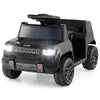 12V Kids Ride On Car Licensed Jeep Electric Vehicle with LED Lights for 18-96 Months-Black