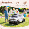 12V Kids Ride On Car Licensed Jeep Electric Vehicle with LED Lights for 18-96 Months-White