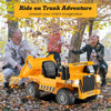 12V Kids Ride on Dump Truck with Electric Dump Bed-Yellow