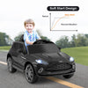12V Kids Ride on Vehicle Aston Martin Licensed with Horn and Taillights-Black