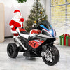 12V Kids Motorcycle Ride-On Toy with Music and Headlight-Red