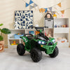 12V Kids Ride On ATV with 2 Speeds and LED Lights-Green