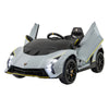 12V Kids Ride on Car 4WD Lamborghini Licensed with 3 Speeds and Music-Grey