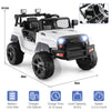 12V Kids Ride on Car with Remote Control and Music-White