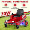 12V Ride on Lawn Mower for Kids with Dual Control Sticks and LED Lights-Red