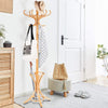 Floor Standing Hat Coat Wood Hanger w/ Umbrella Rack Prestige-Oak