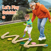 12 Pcs Kids Wooden Balance Beam with Colorful Steeping Stones