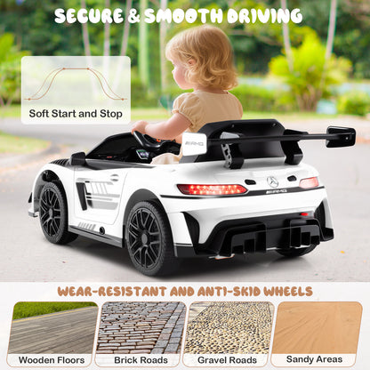 12V Kids Powered Ride on Car Benz GT3 in White
