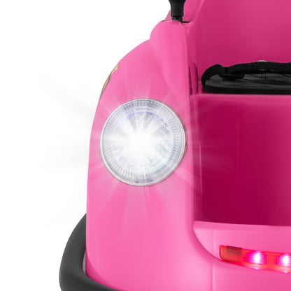 12V Kids Ride on Bumper Car in Pink