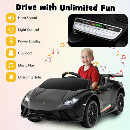 12V Kids Ride on Car Lamborghini in Black