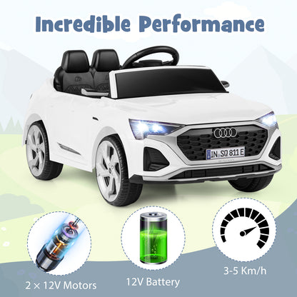 12V Kids Ride On Car, the electric car displaying motor, battery and speed performance icons