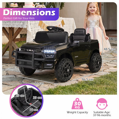 12V Kids Ride On Car in Black