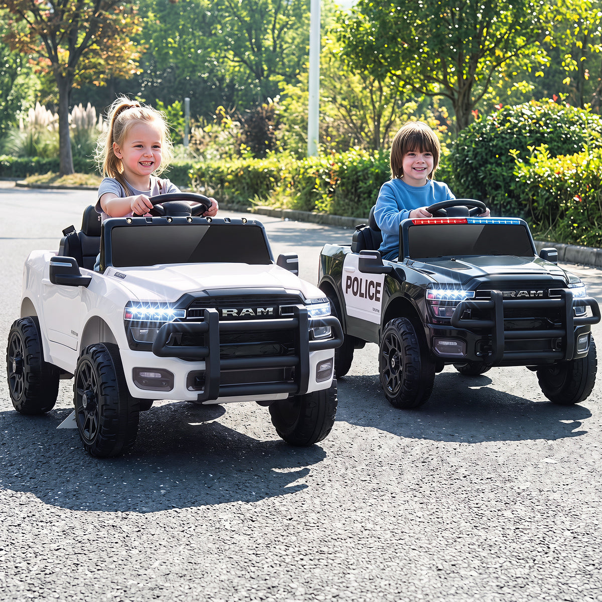 12V Kids Ride On Car in White