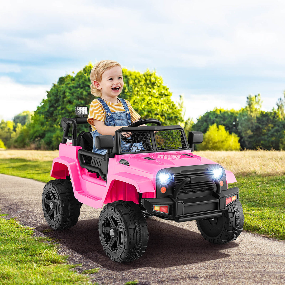 12V Kids Ride on Car in Pink