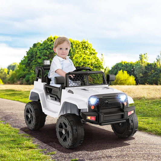 12V Kids Ride on Car in White