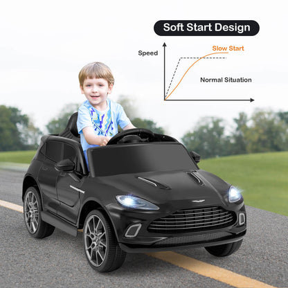 12V Kids Ride on Vehicle Aston Martin Licensed in Black
