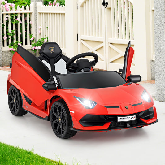 12V Licensed Lamborghini Kids Ride on Car in Red